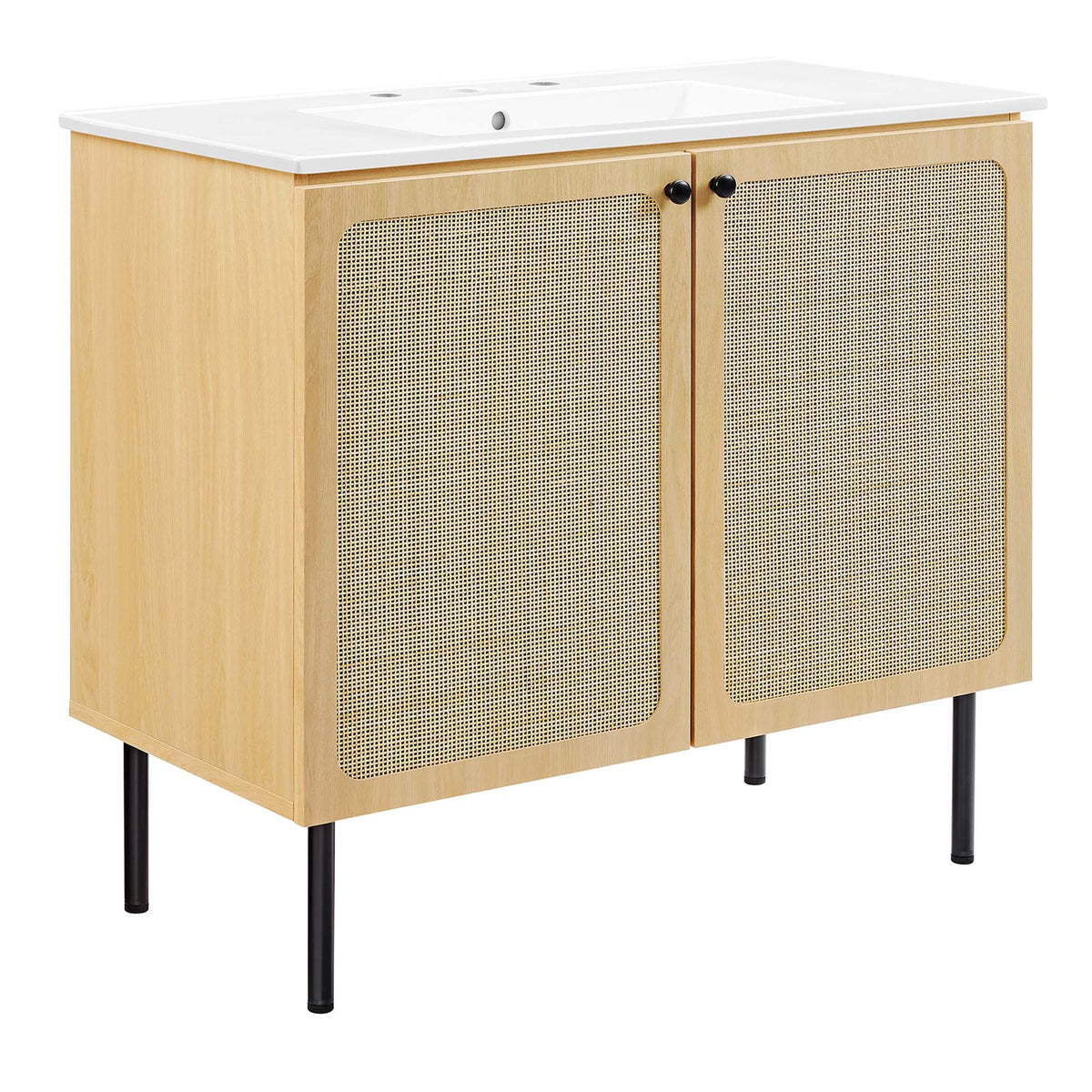 Chaucer Bathroom Vanity with White Basin Included