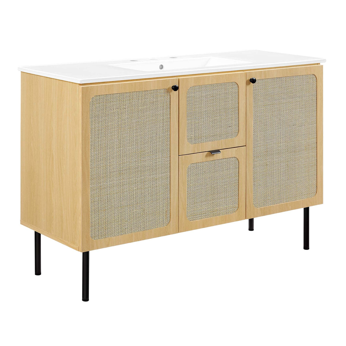 Chaucer 48" Bathroom Vanity with White Basin Included