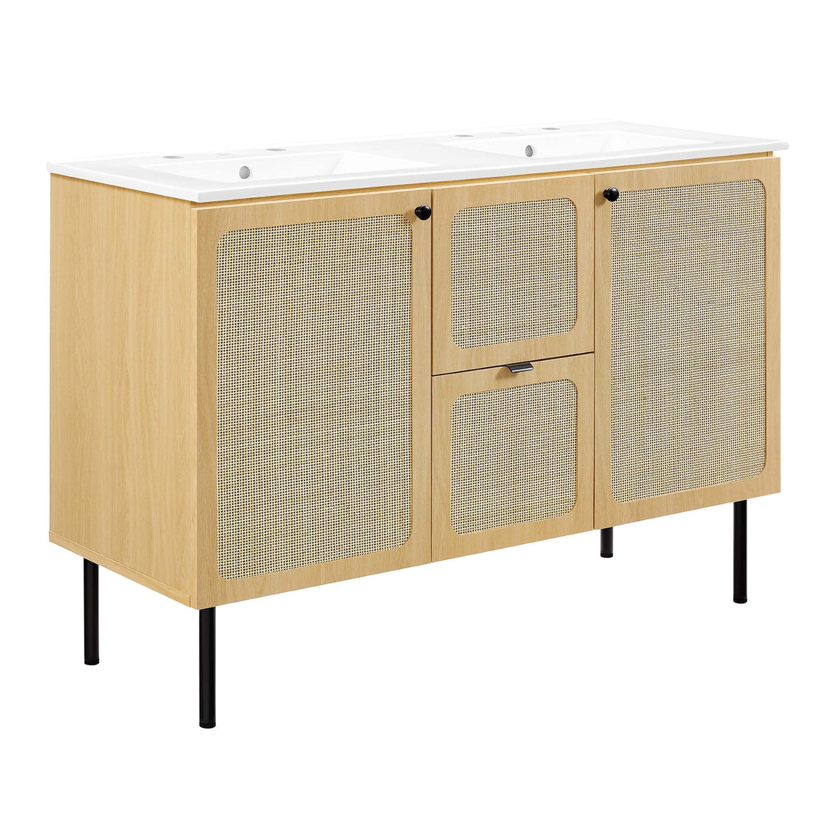 Chaucer 48" Bathroom Vanity with White Basin Included