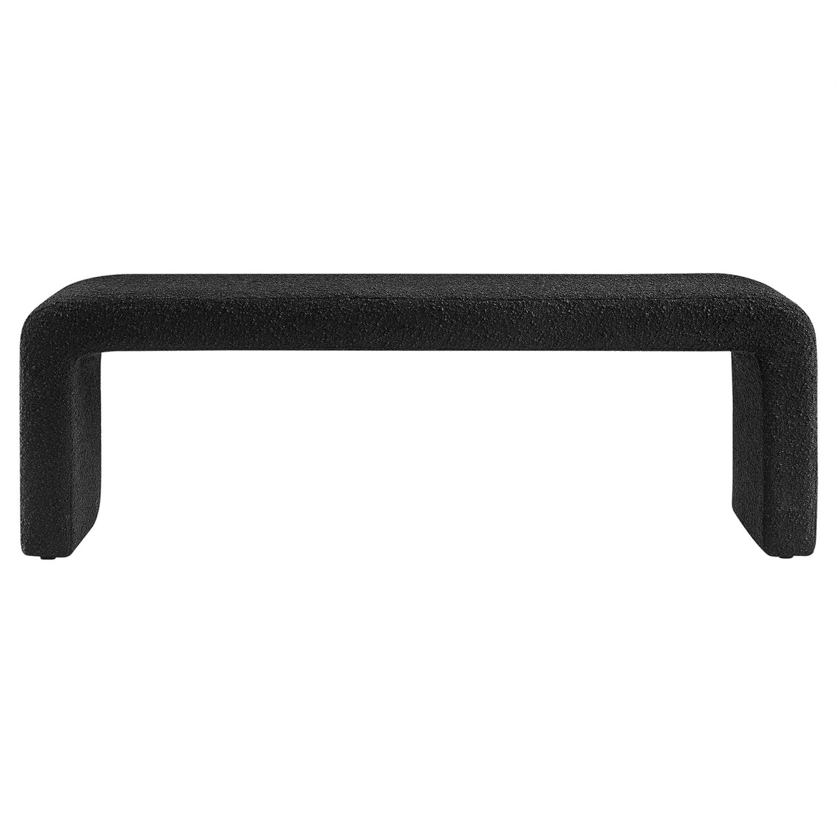 Simba Boucle Fabric Waterfall Long Bench - view 6