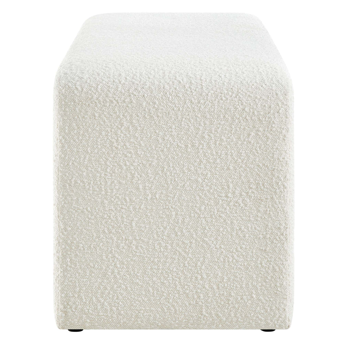 Simba Boucle Fabric Waterfall Long Bench - view 3