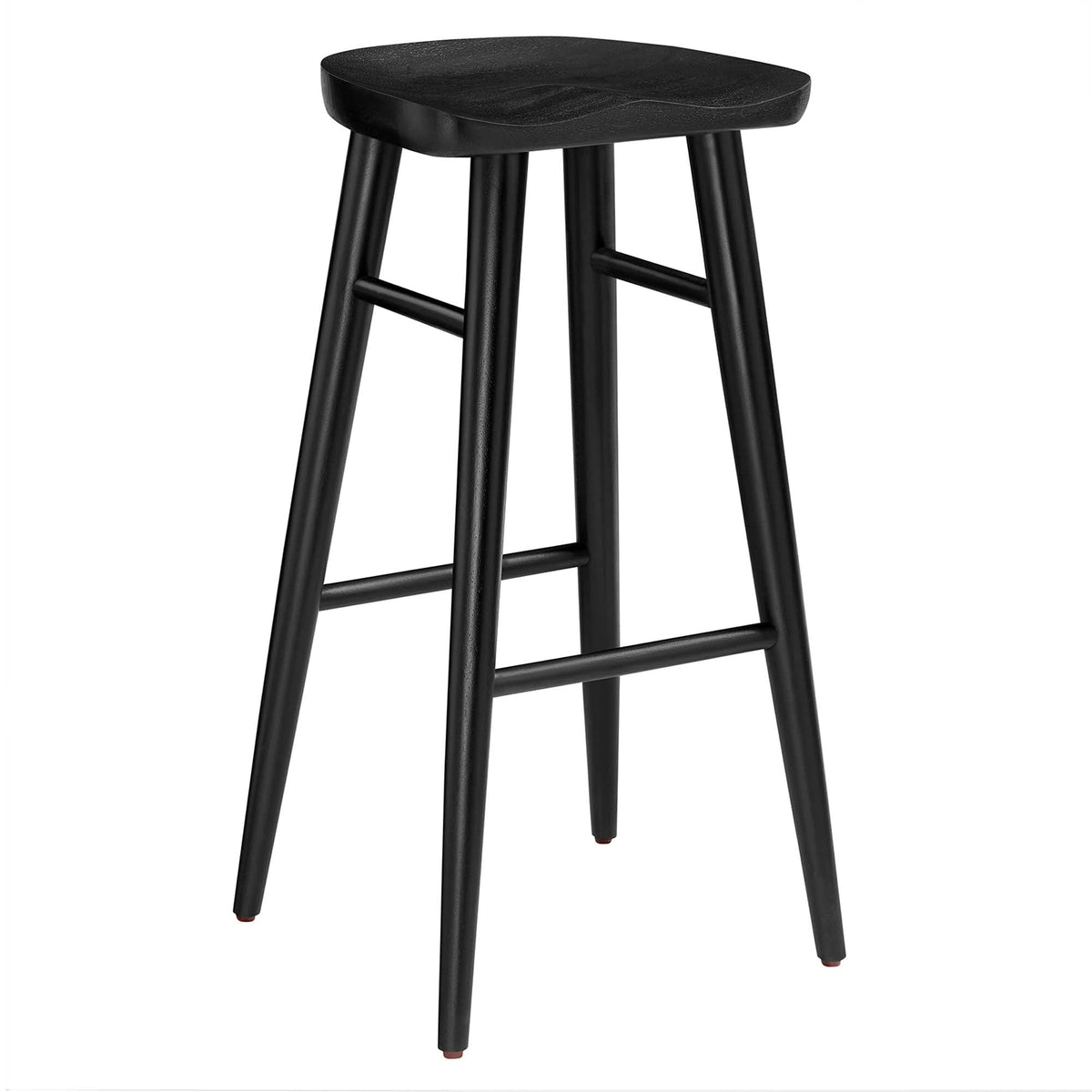 Saville Backless Wood Bar Stools - Set of 2 - view 5
