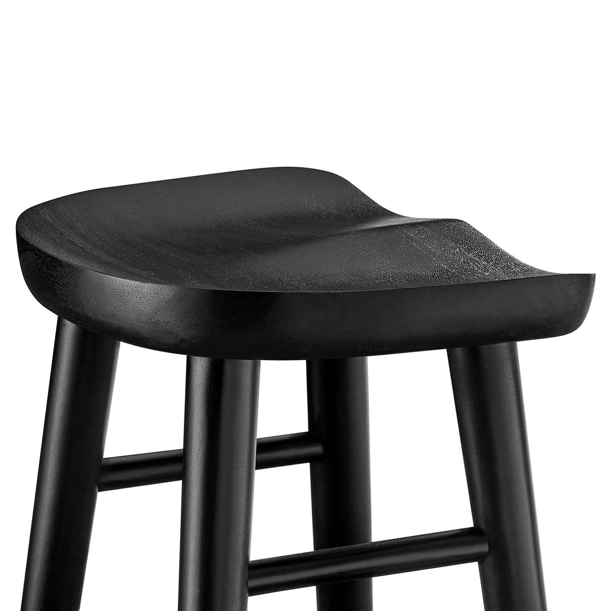 Saville Backless Wood Bar Stools - Set of 2 - view 17
