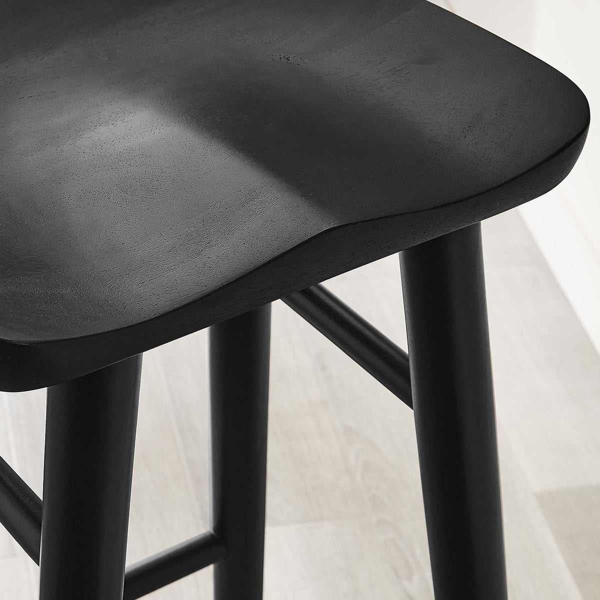 Saville Backless Wood Bar Stools - Set of 2 - view 26