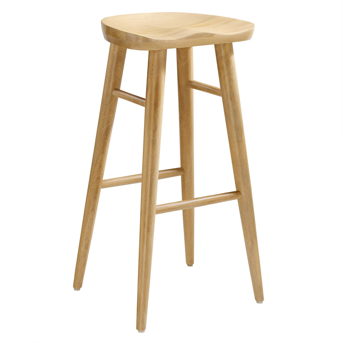 Saville Backless Wood Bar Stools - Set of 2 - view 6