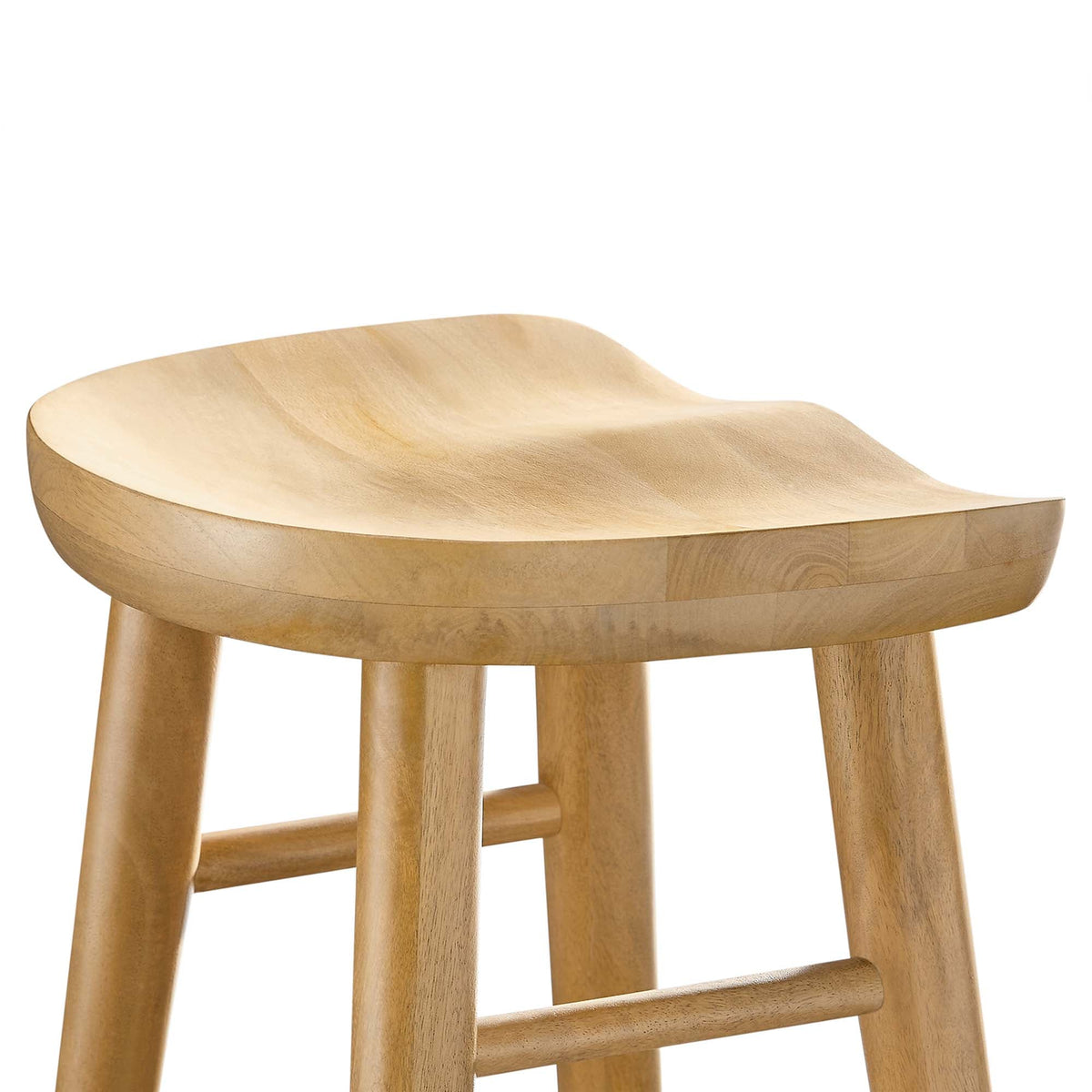 Saville Backless Wood Bar Stools - Set of 2 - view 18