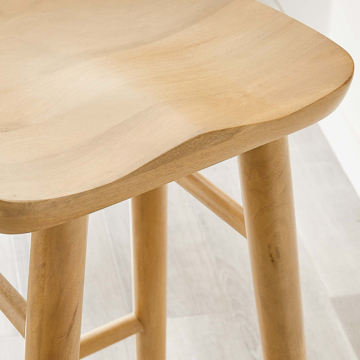 Saville Backless Wood Bar Stools - Set of 2 - view 27
