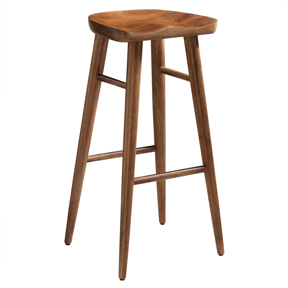 Saville Backless Wood Bar Stools - Set of 2 - view 4