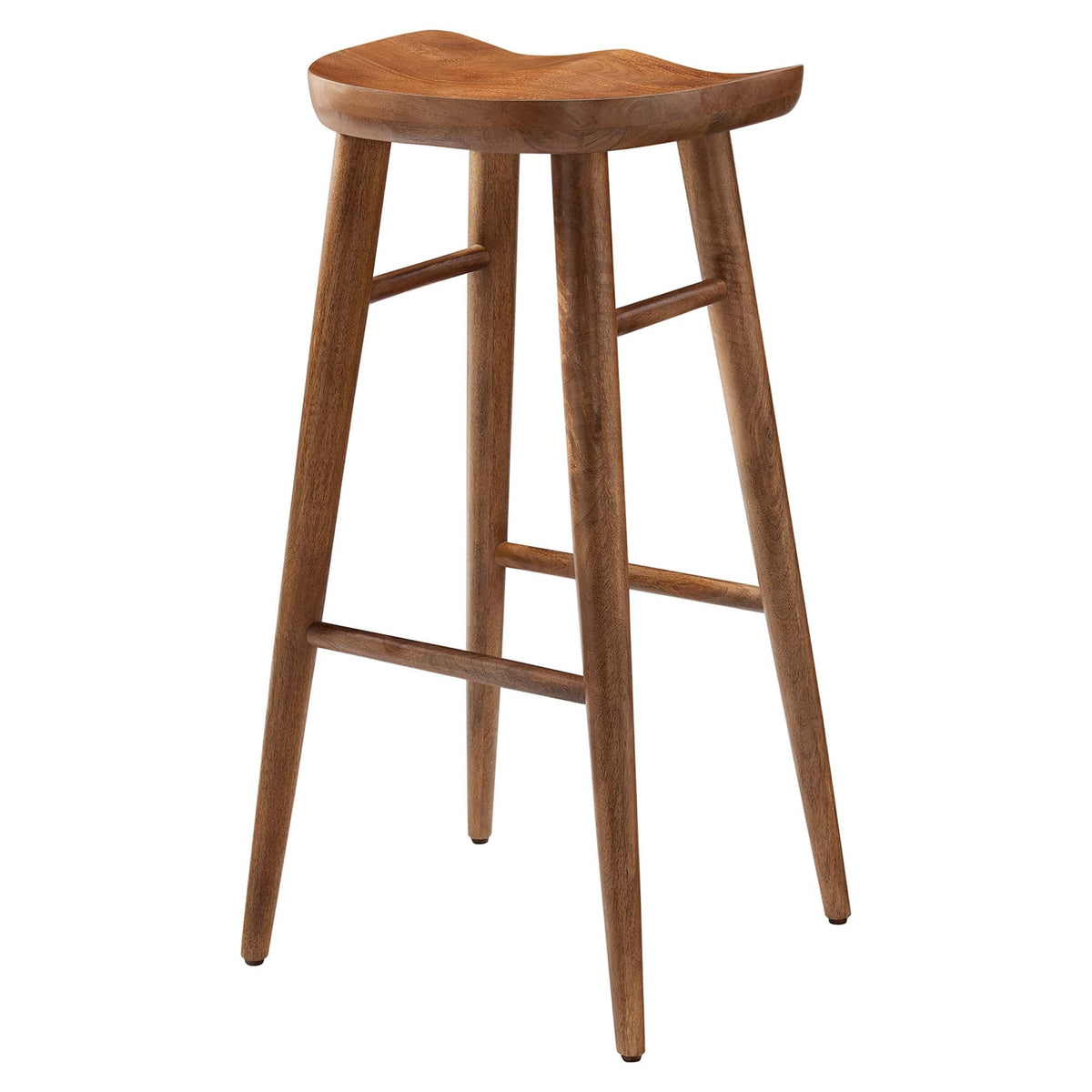 Saville Backless Wood Bar Stools - Set of 2 - view 10