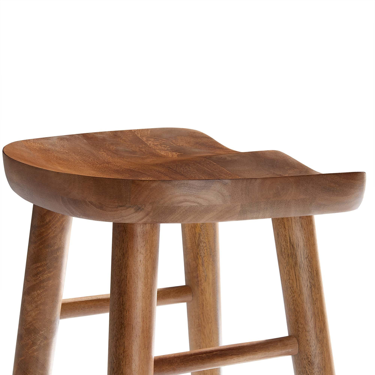 Saville Backless Wood Bar Stools - Set of 2 - view 16