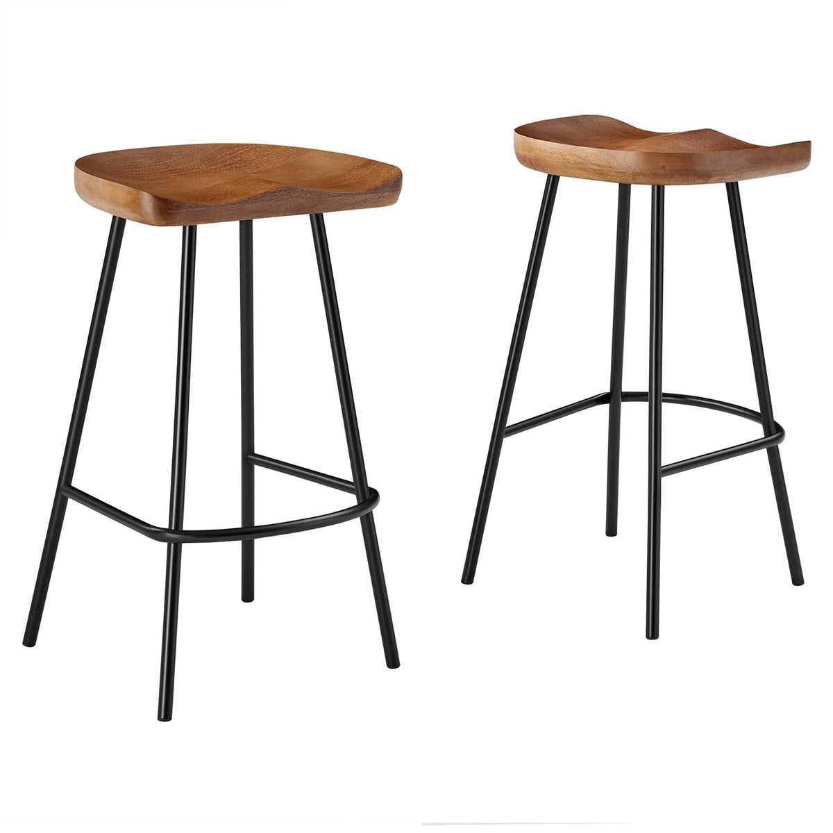 Concord Backless Wood Counter Stools - Set of 2 - view 2