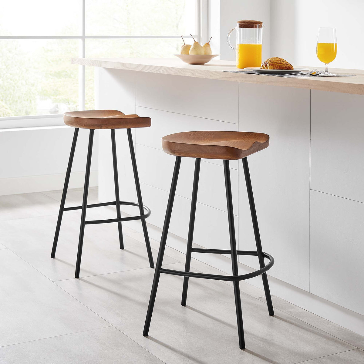 Concord Backless Wood Counter Stools - Set of 2 - view 29