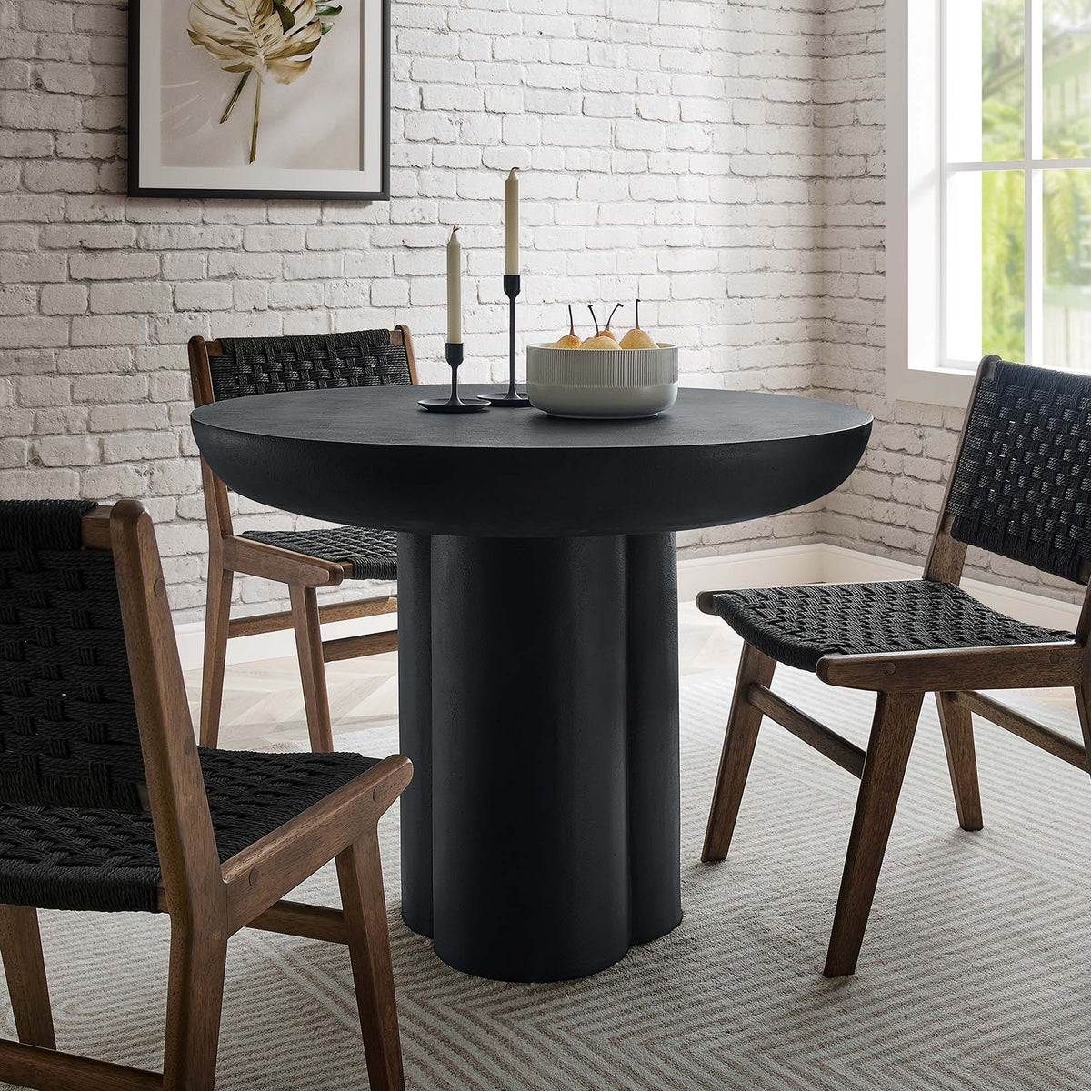 Caspian 40" Round Concrete Dining Table - view 20