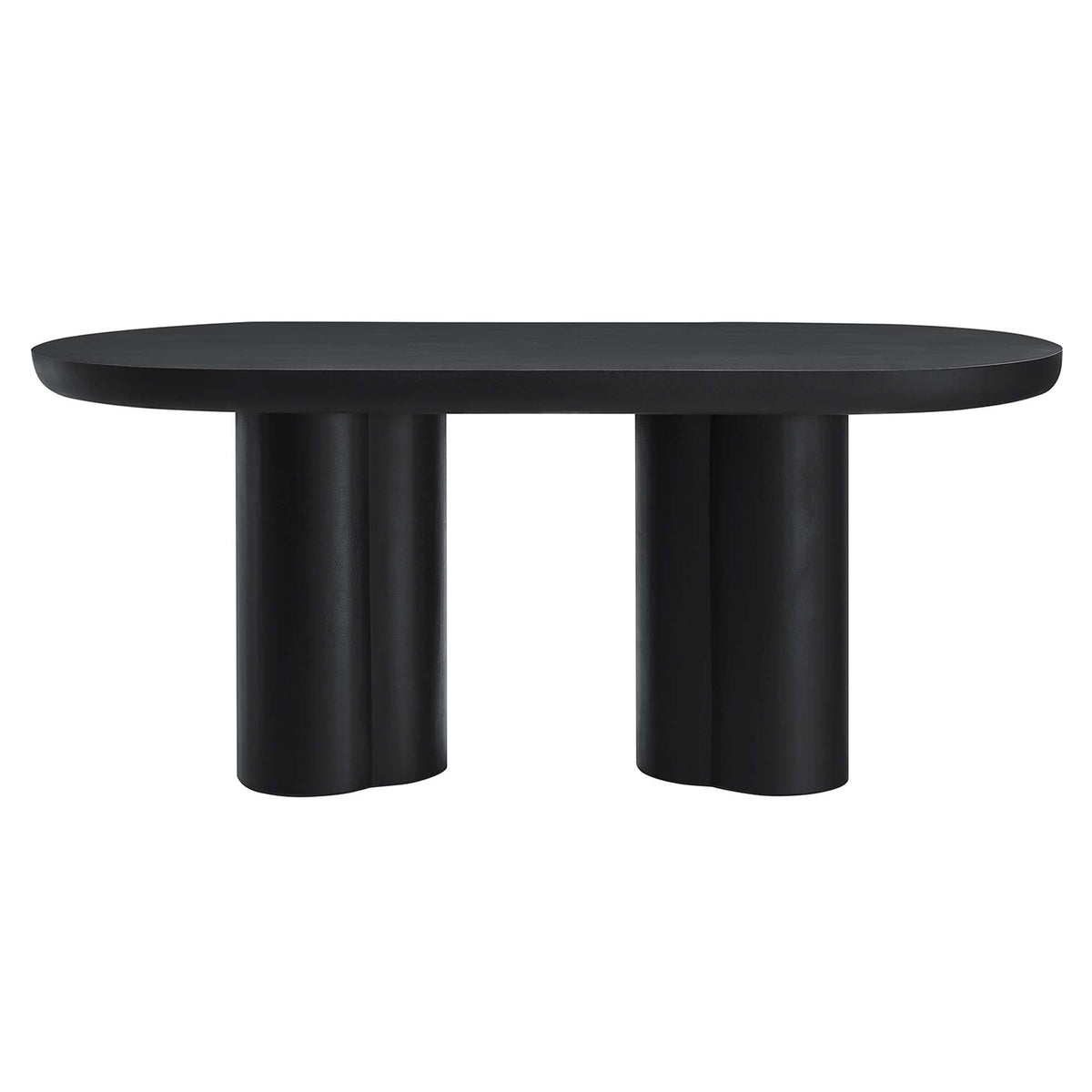 Caspian 72" Oval Concrete Dining Table - view 2