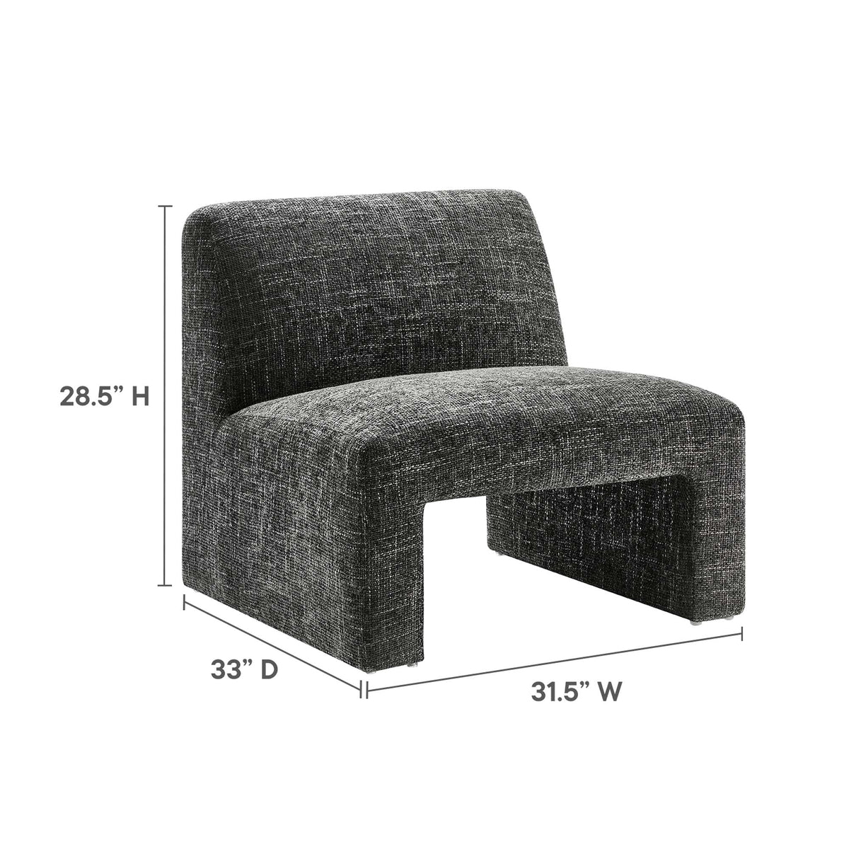 Amita Chenille Upholstered Accent Chair - view 11