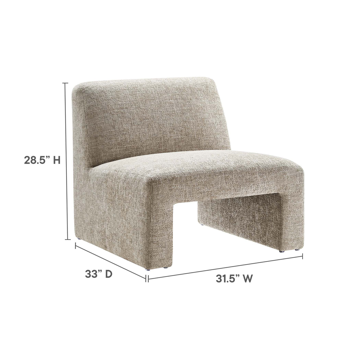 Amita Chenille Upholstered Accent Chair - view 12