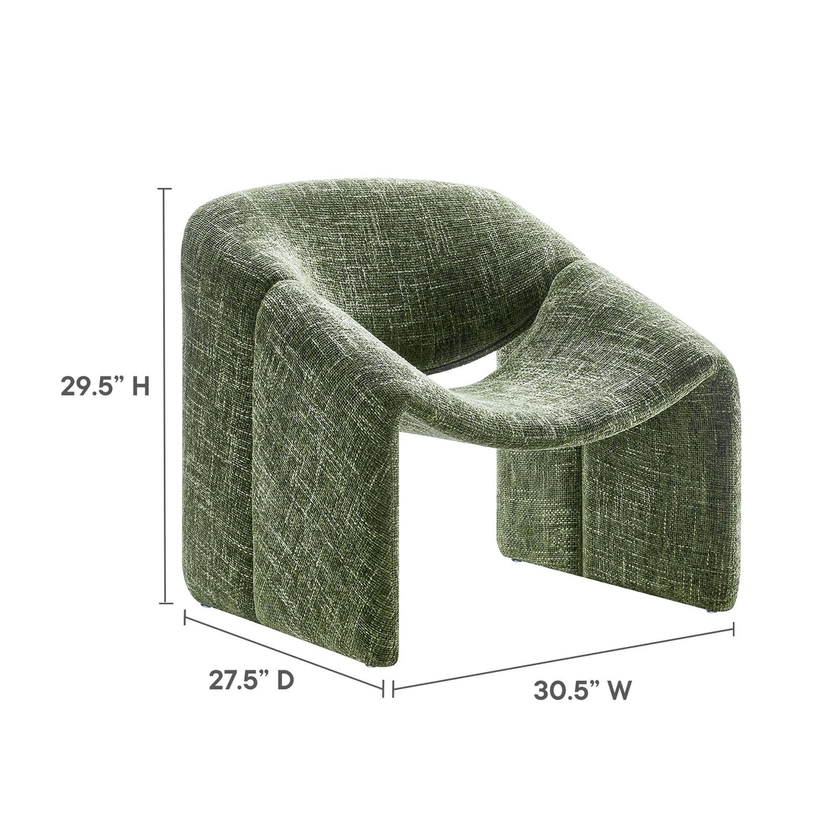 Vivi Chenille Upholstered Accent Chair - view 17