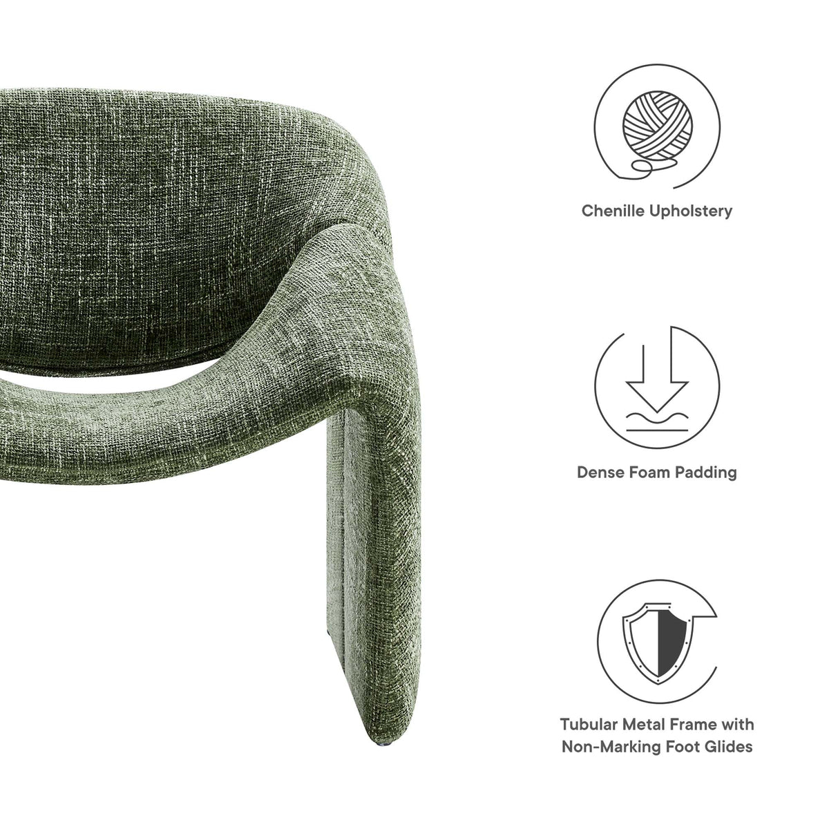 Vivi Chenille Upholstered Accent Chair - view 20