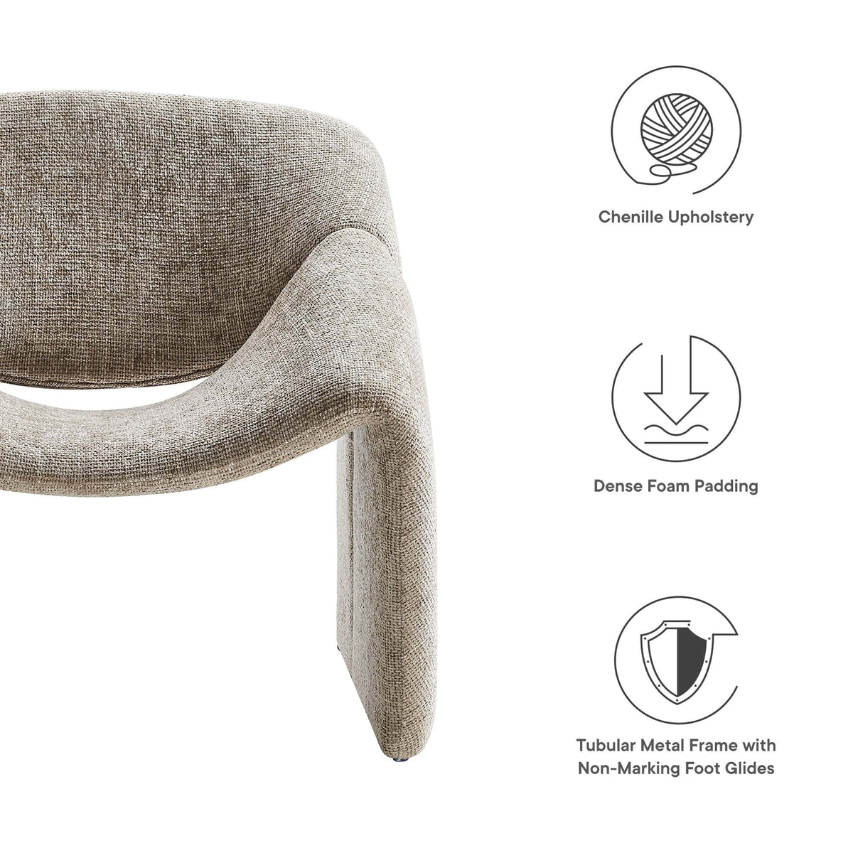Vivi Chenille Upholstered Accent Chair - view 19