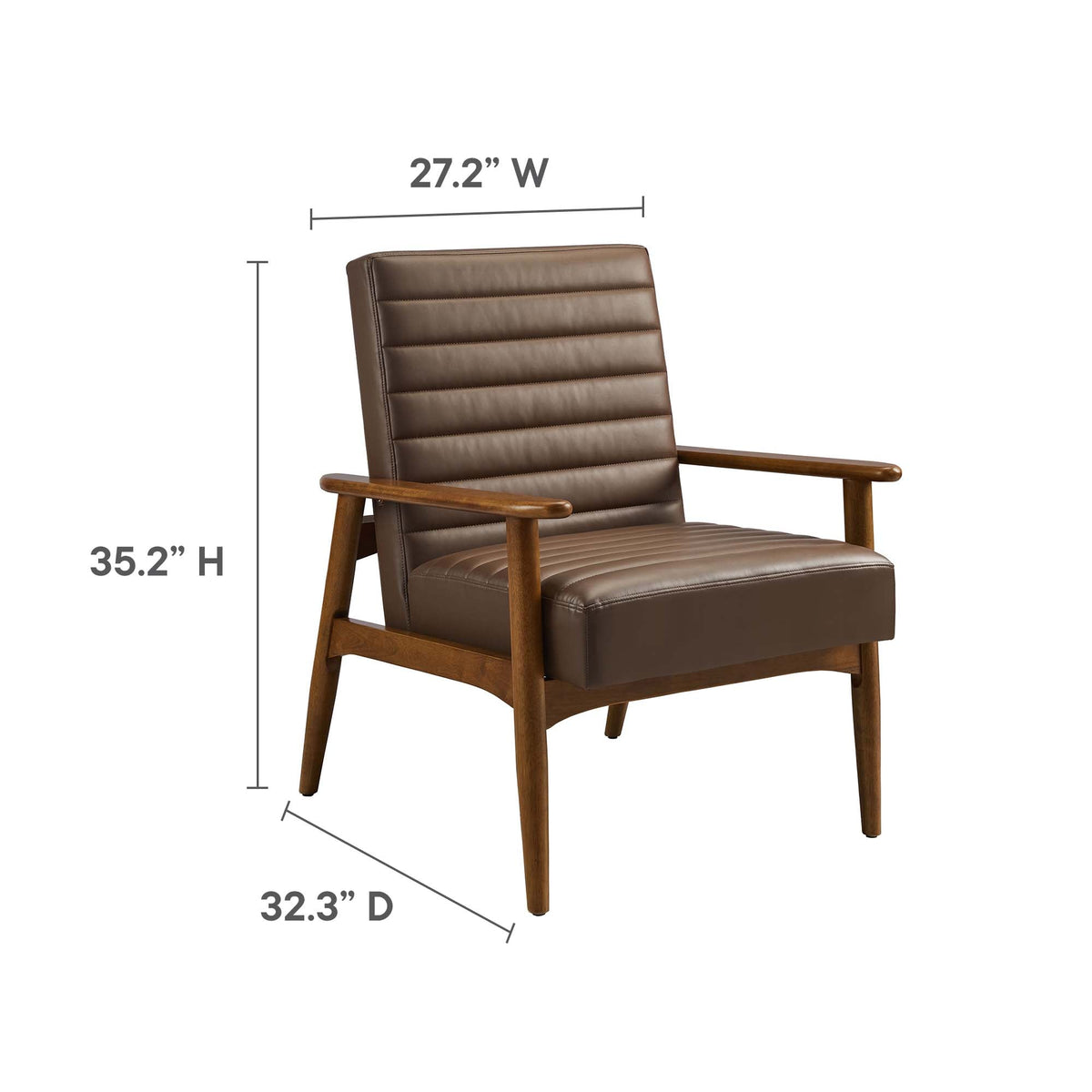 Jensen   Vegan Leather Accent Chair