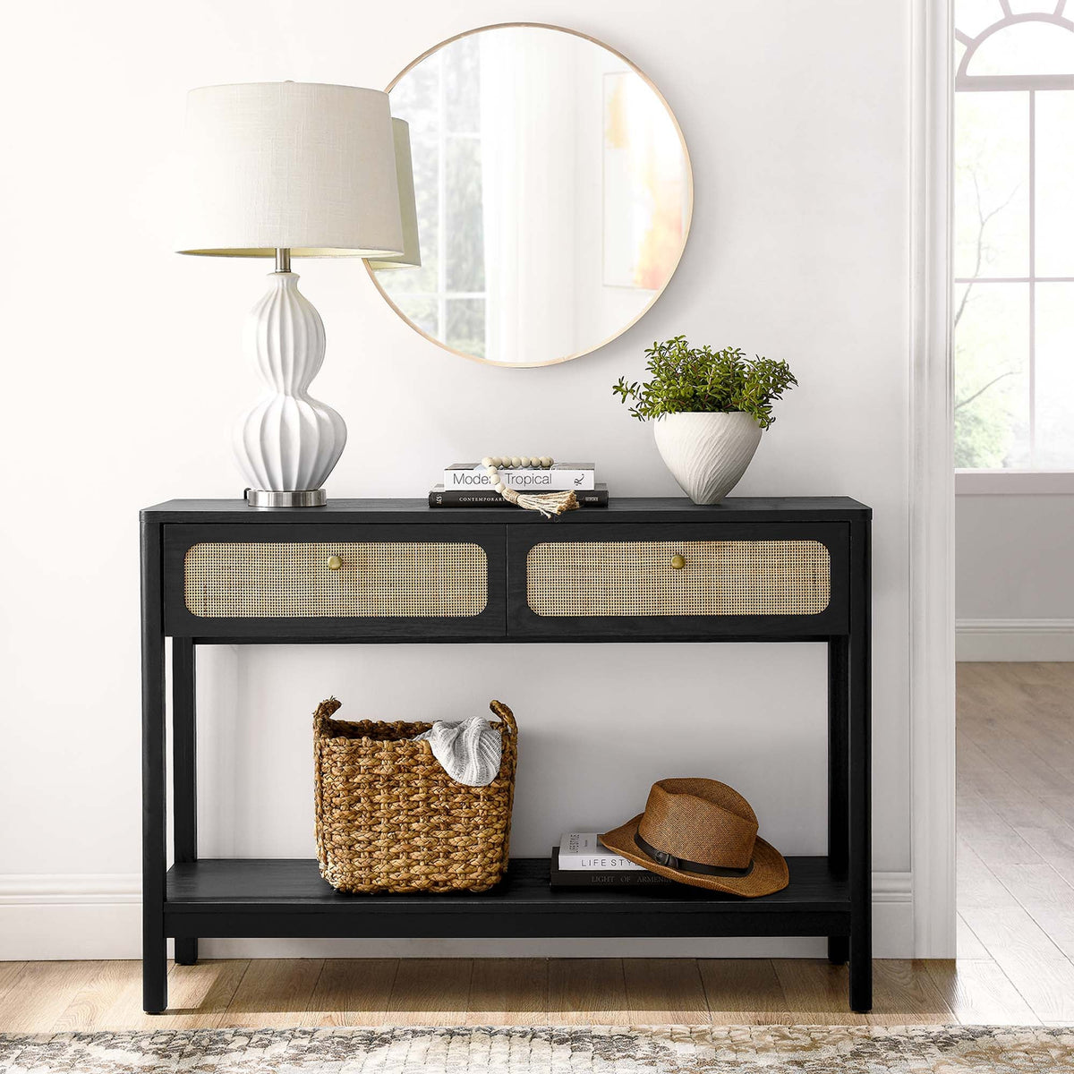 Chaucer Wood Entryway Console Table - view 19