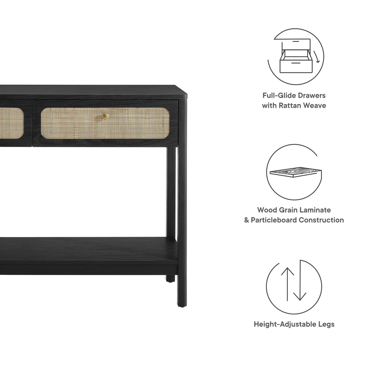 Chaucer Wood Entryway Console Table - view 13