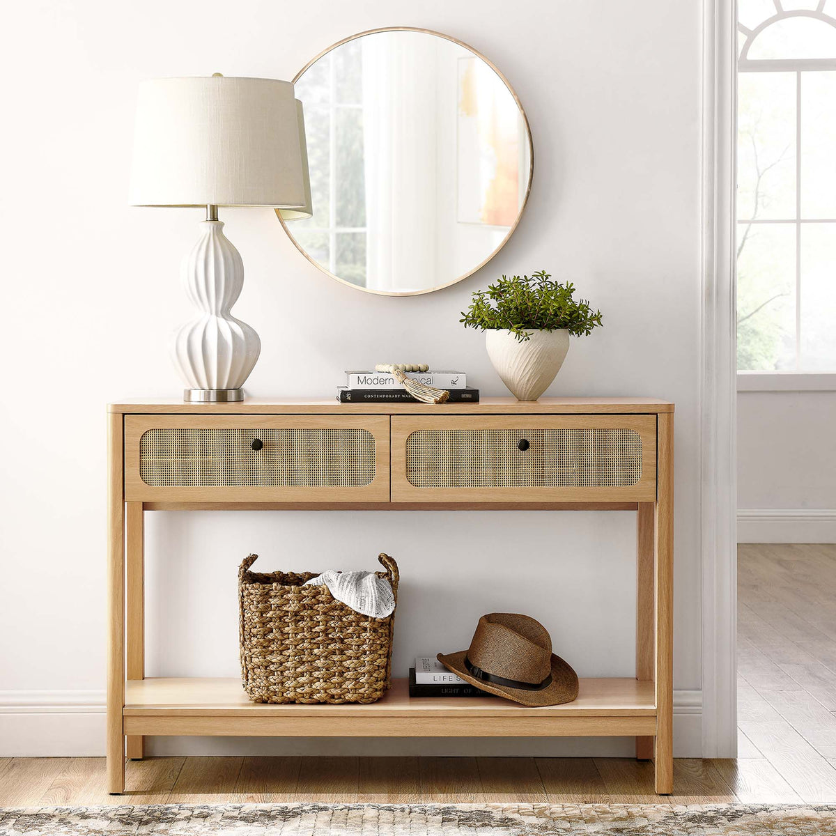 Chaucer Wood Entryway Console Table - view 20