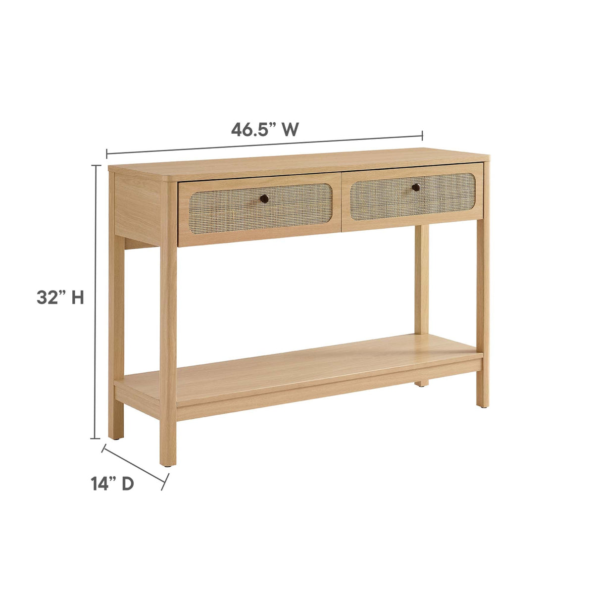 Chaucer Wood Entryway Console Table - view 16