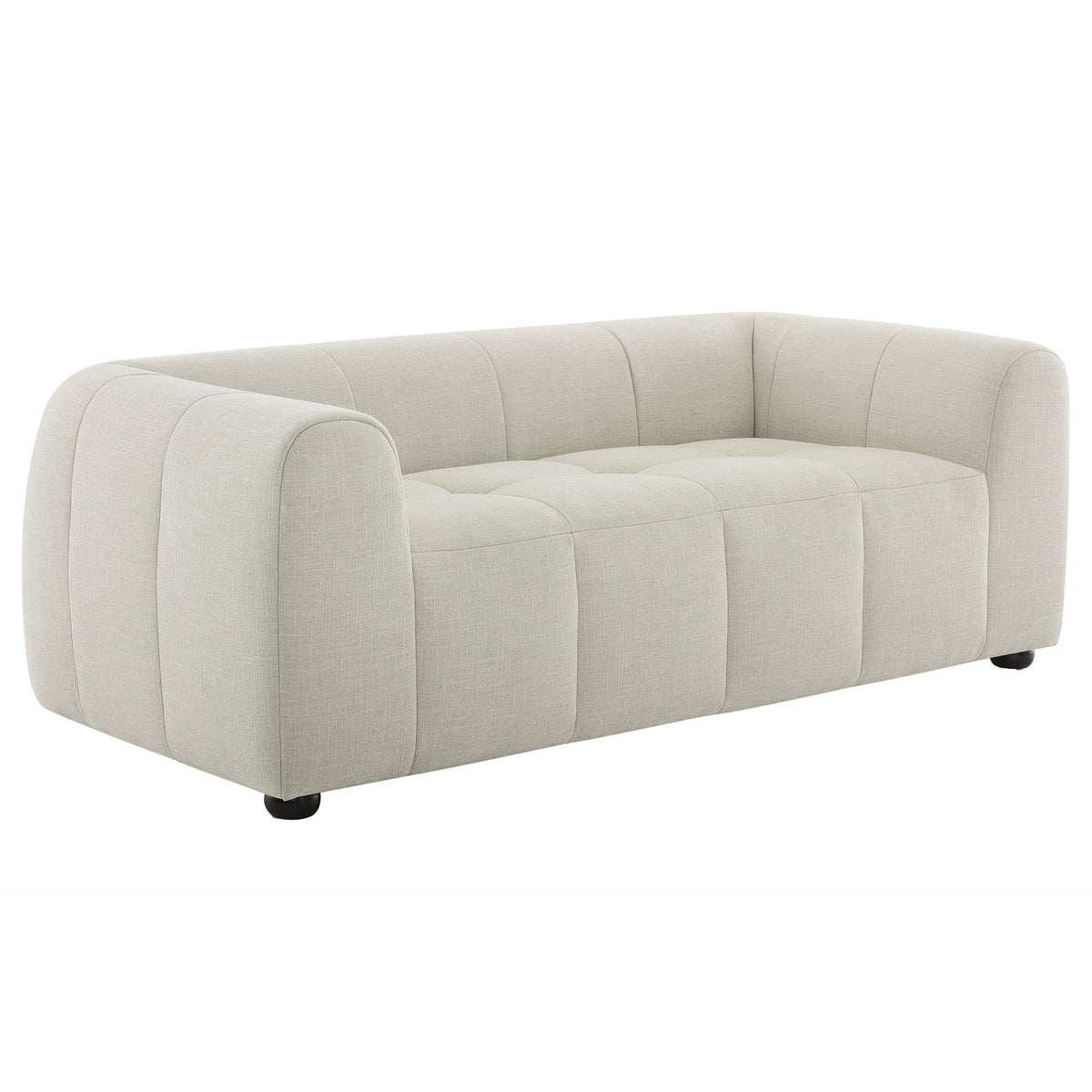 Liana   Upholstered Fabric Loveseat
