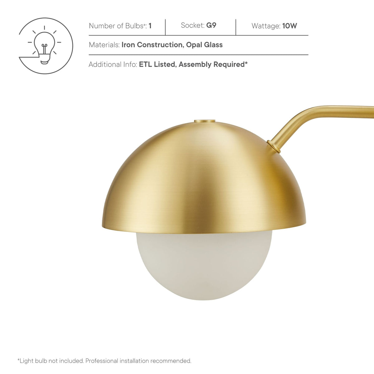 Eclipse Globe Wall Sconce