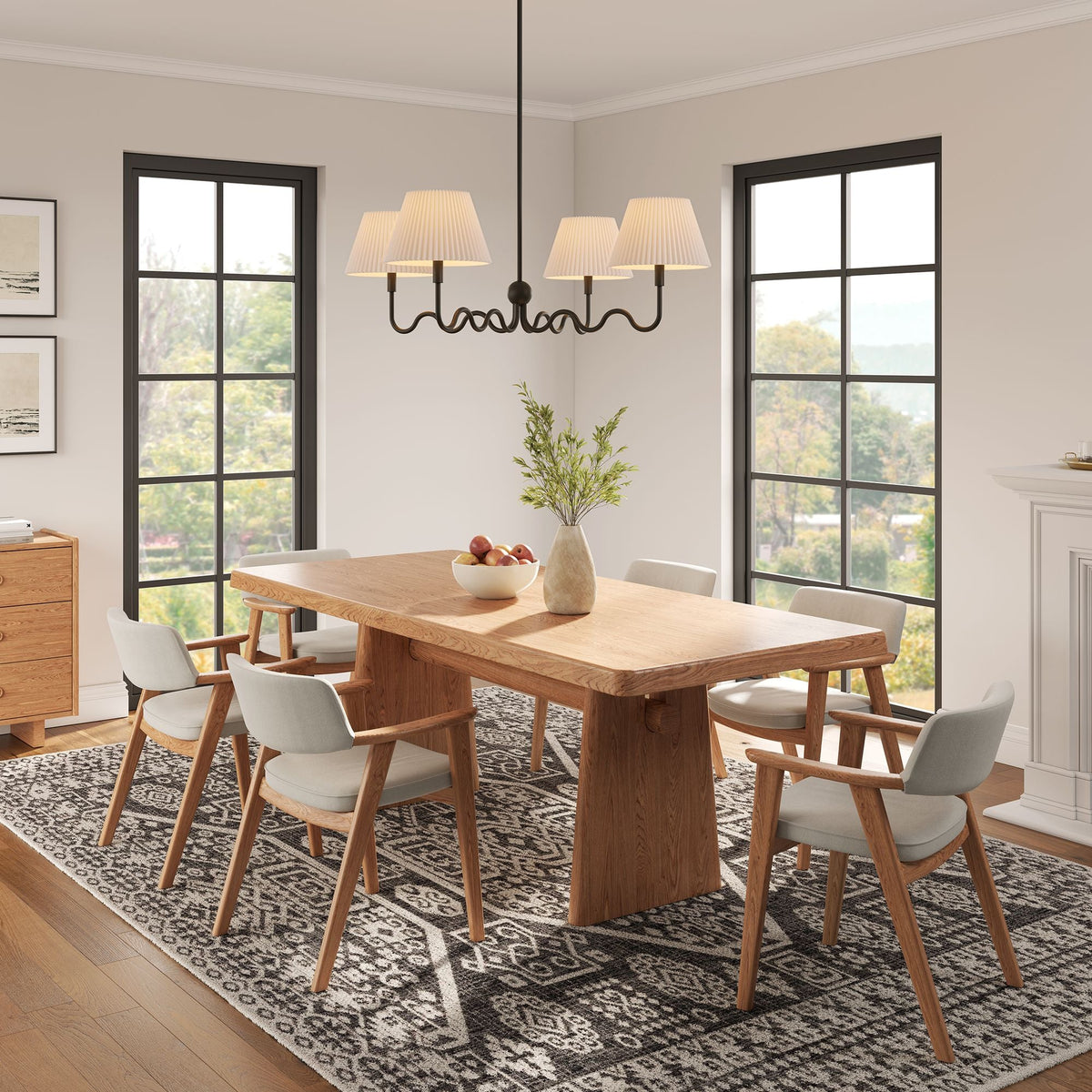 Wave Squiggle 4-Arm Pendant Light - view 11