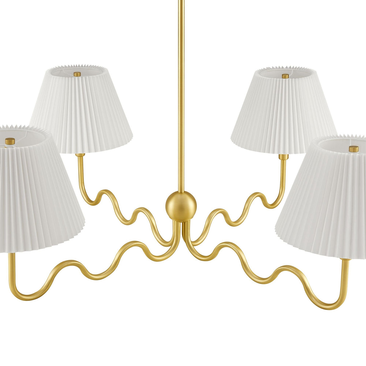 Wave Squiggle 4-Arm Pendant Light - view 6
