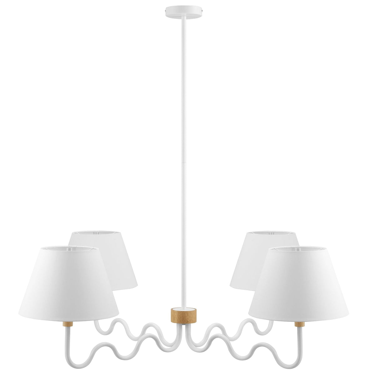 Sunlit Squiggle 4-Arm Pendant Light - view 1