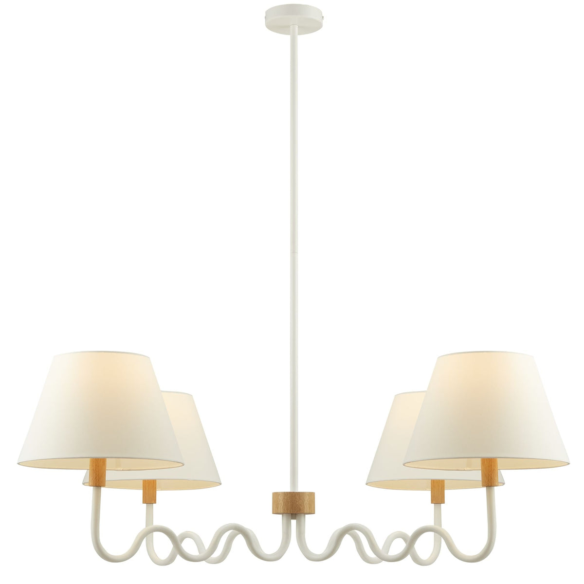 Sunlit Squiggle 4-Arm Pendant Light - view 3