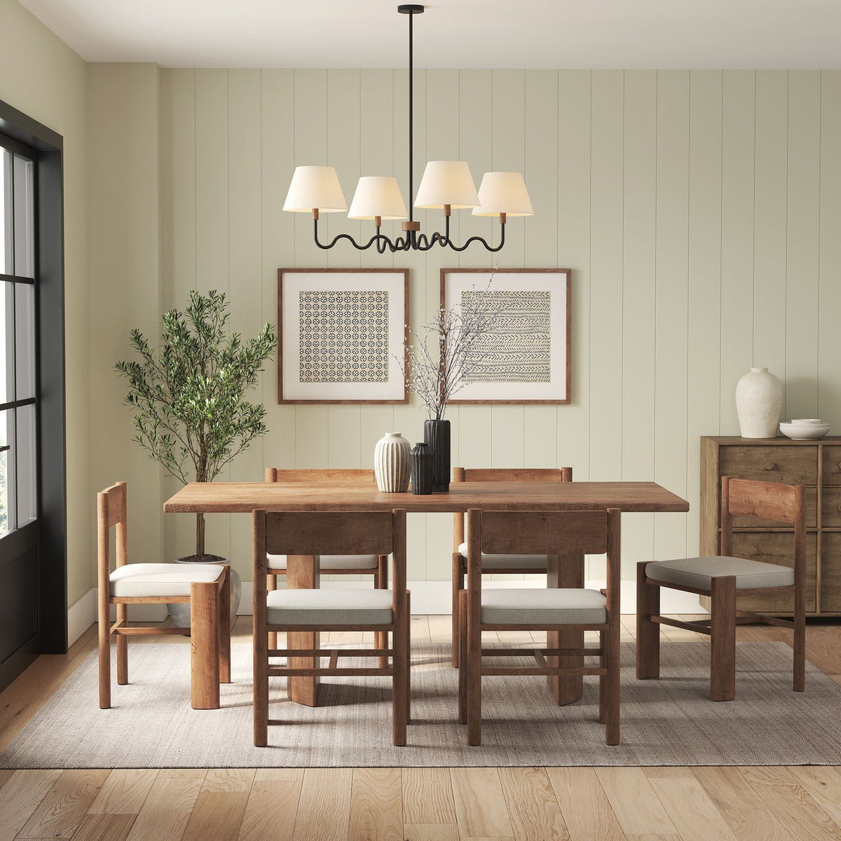 Sunlit Squiggle 4-Arm Pendant Light - view 10