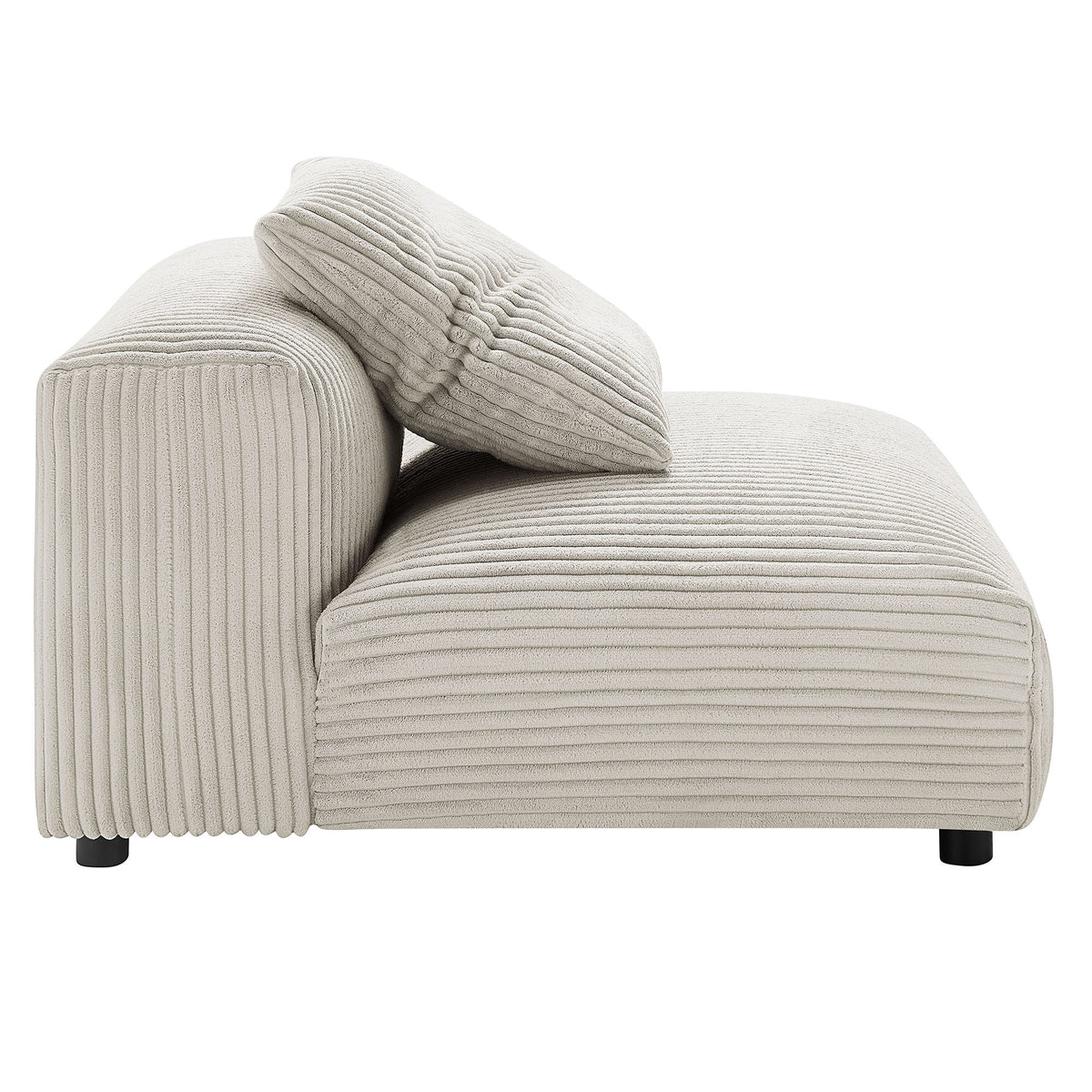 Solace  Modular Corduroy Upholstered Armless Chair