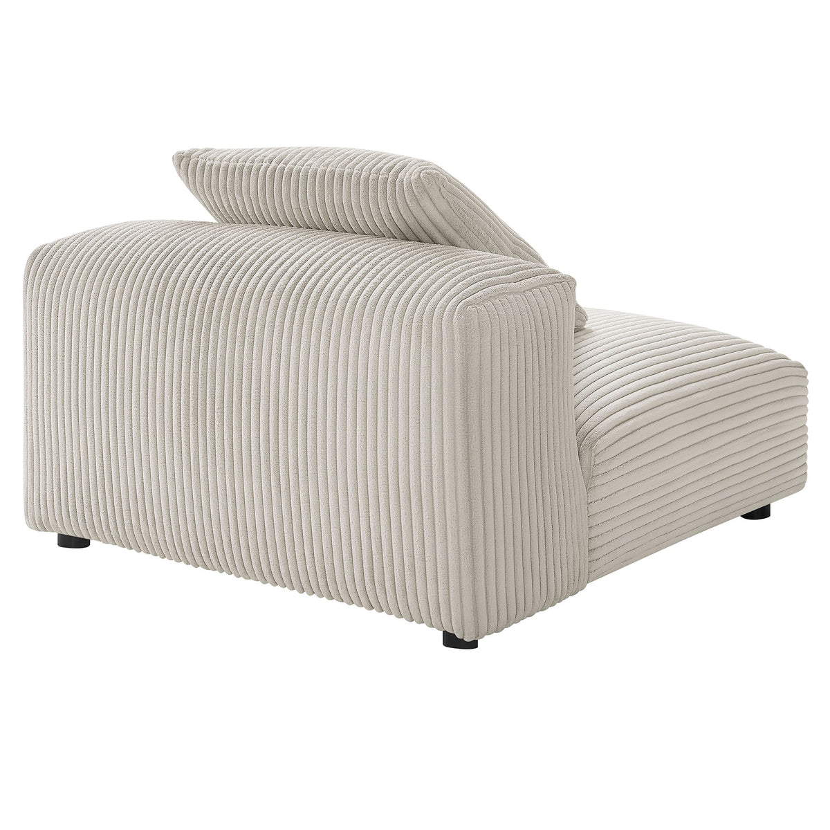 Solace  Modular Corduroy Upholstered Armless Chair