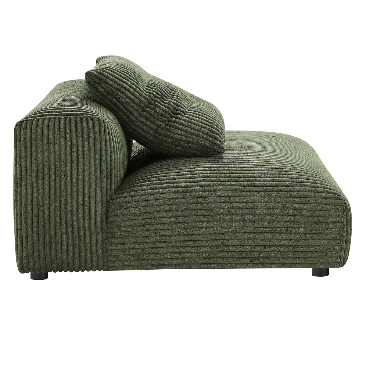 Solace  Modular Corduroy Upholstered Armless Chair