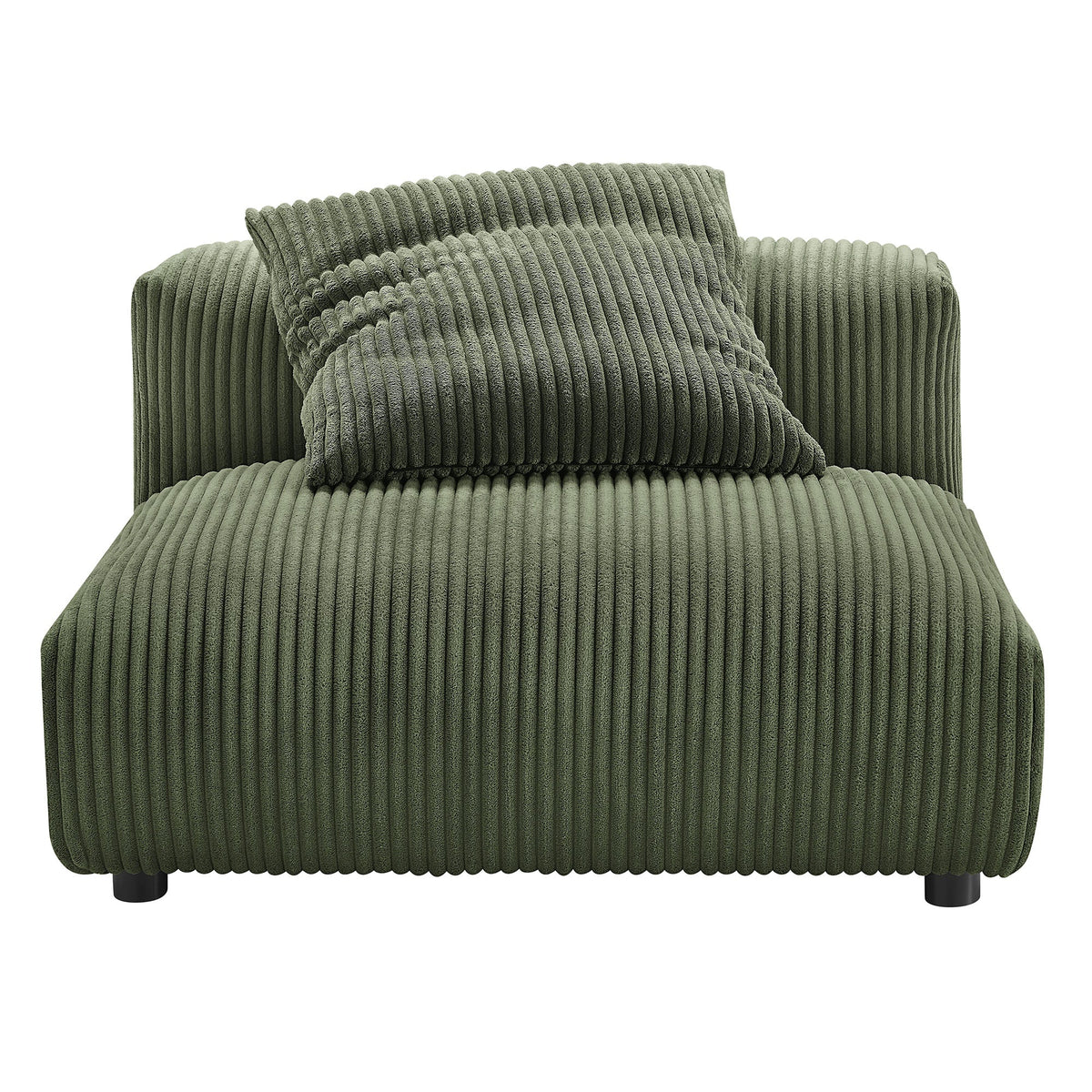 Solace  Modular Corduroy Upholstered Armless Chair
