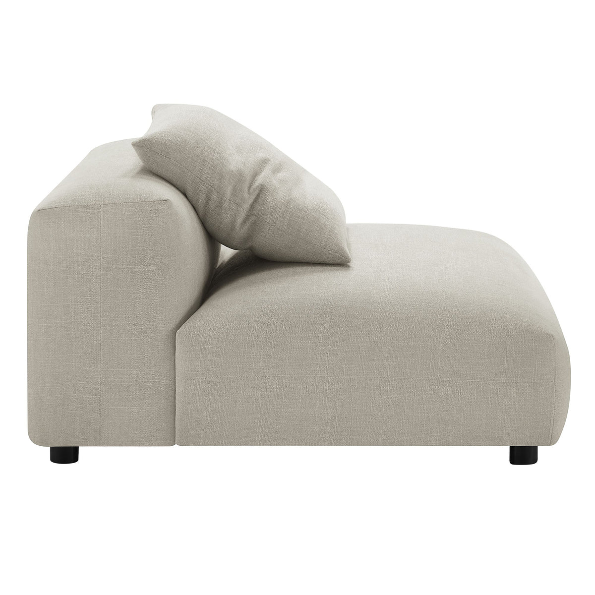 Solace  Modular Upholstered Fabric Armless Chair