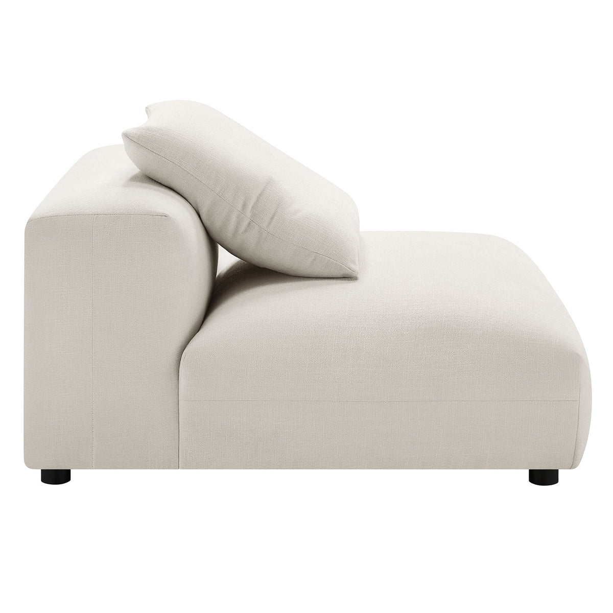 Solace  Modular Upholstered Fabric Armless Chair
