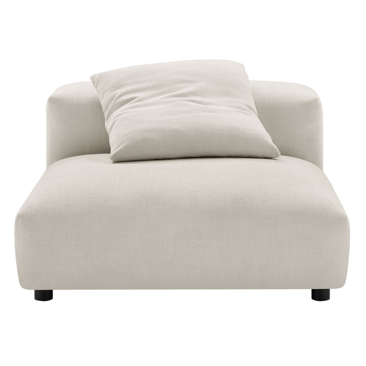 Solace  Modular Upholstered Fabric Armless Chair