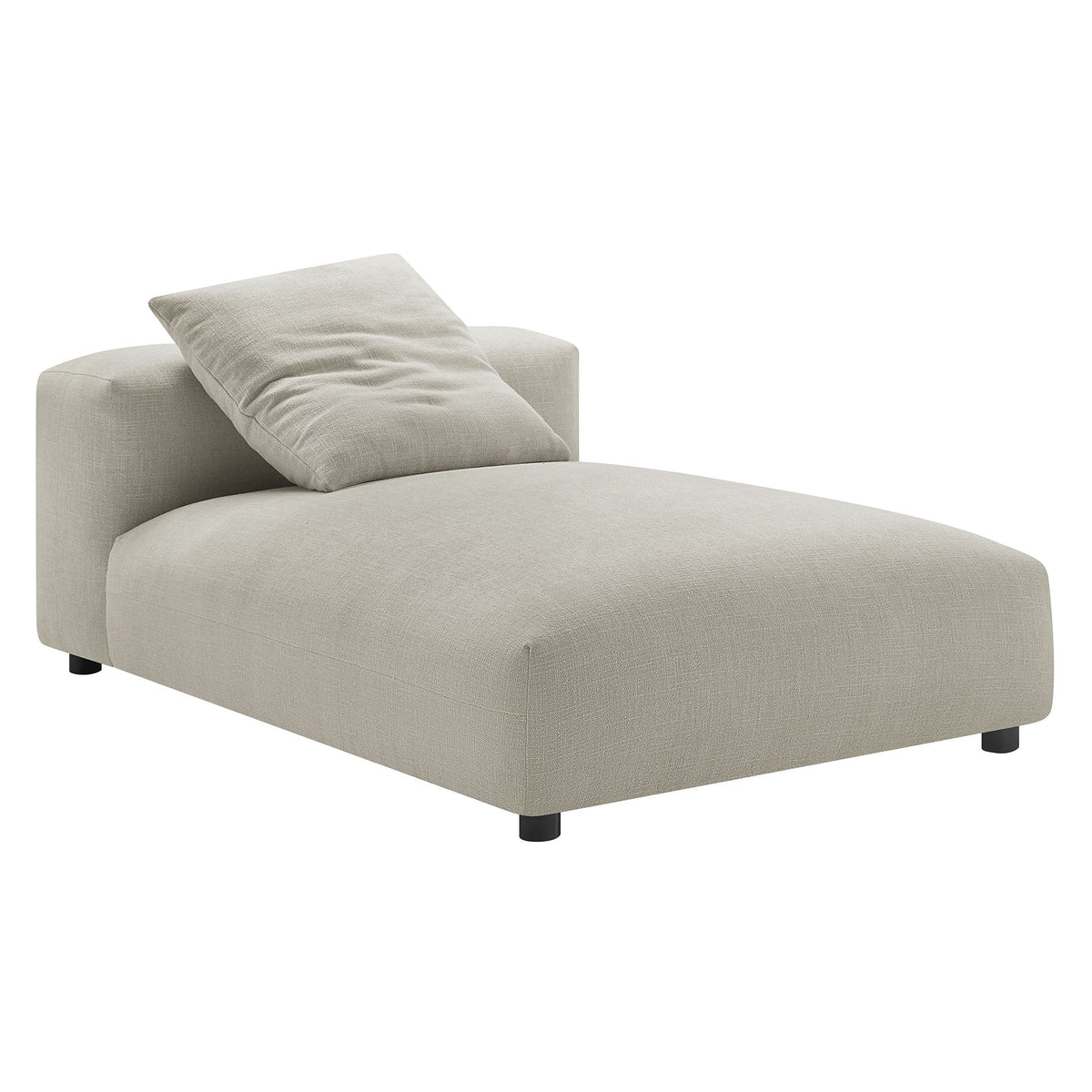 Solace  Modular Upholstered Fabric Armless Chaise Lounge