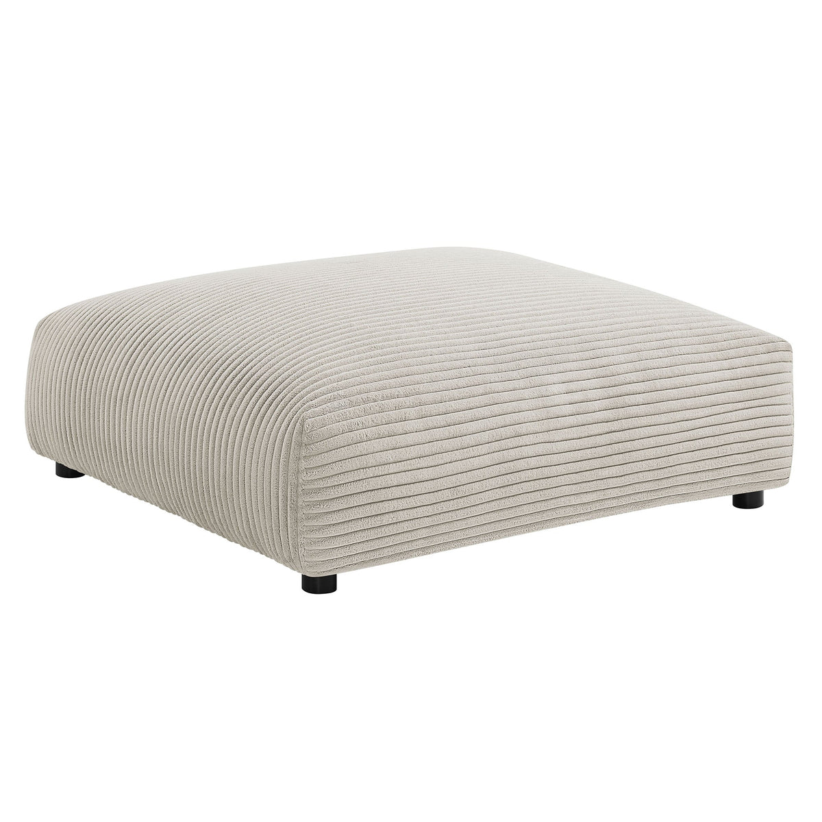Solace  Modular Corduroy Upholstered Ottoman