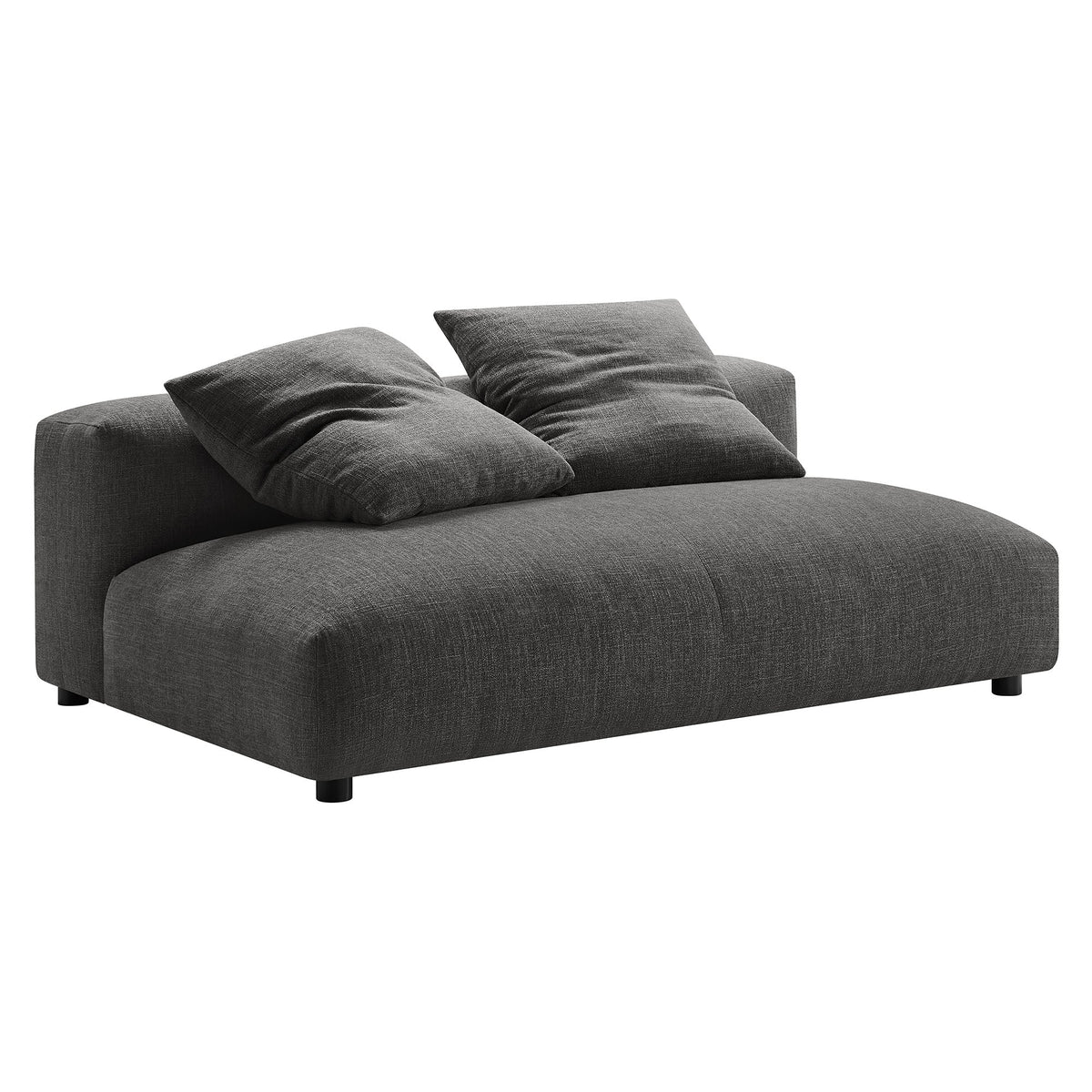 Solace  Modular Upholstered Fabric Armless Loveseat