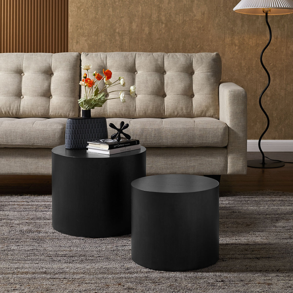 Amani  Round Nesting  Coffee Tables Set of 2 - view 16