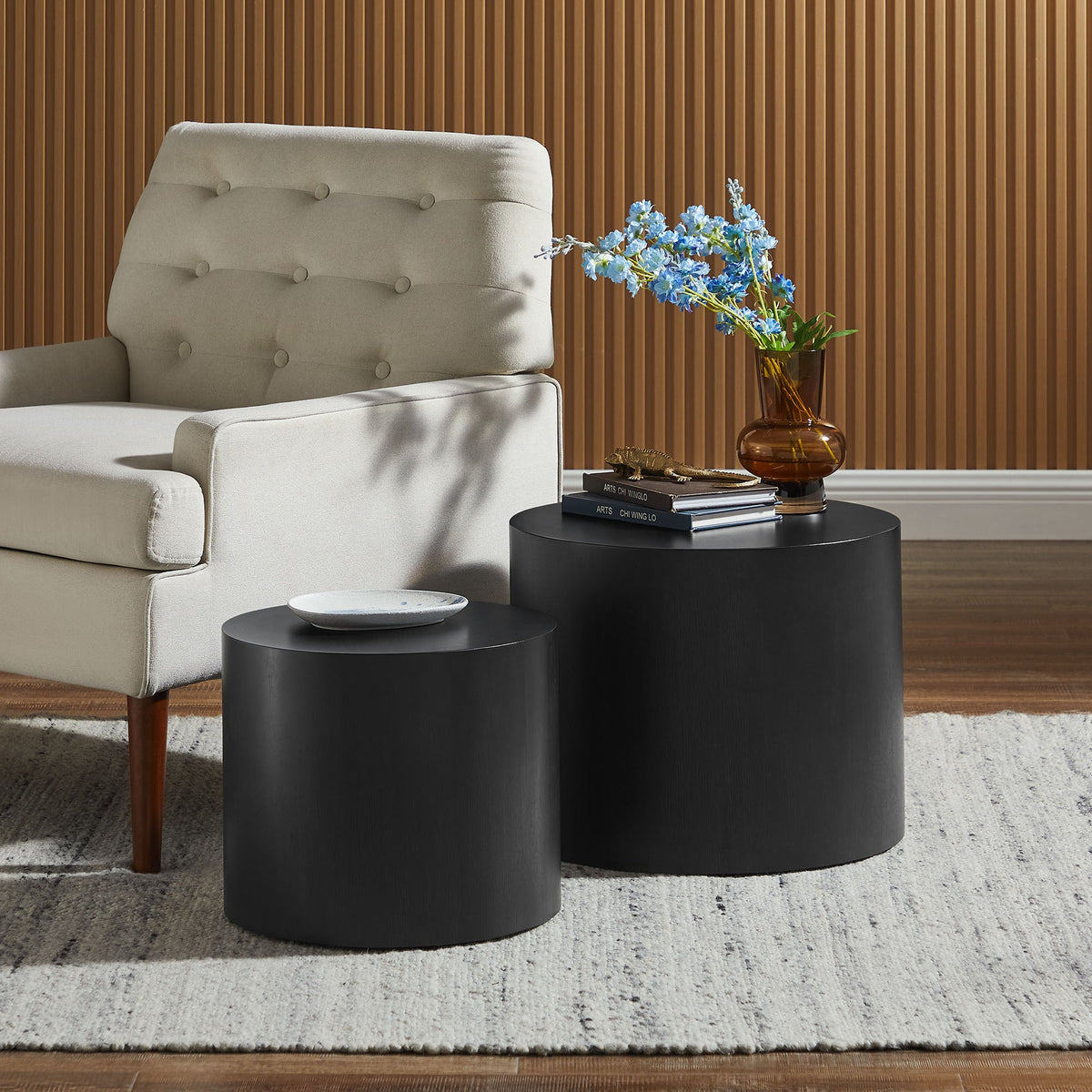 Amani  Round Nesting  Coffee Tables Set of 2 - view 18