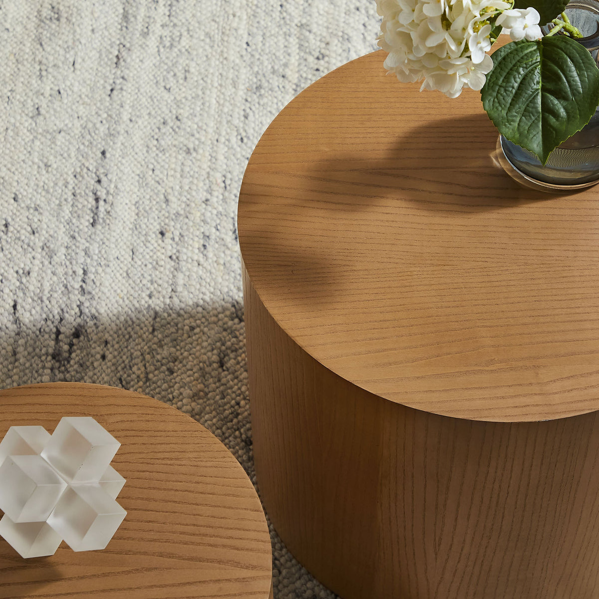 Amani  Round Nesting  Coffee Tables Set of 2 - view 13