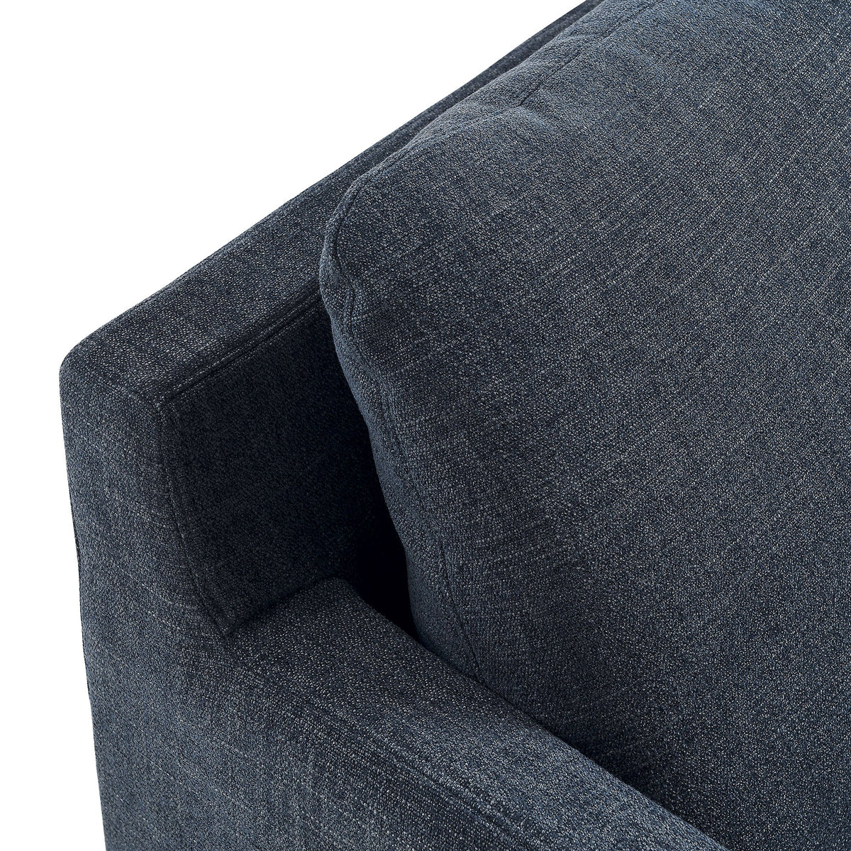 Serene Fabric Slipcovered Swivel Armchair