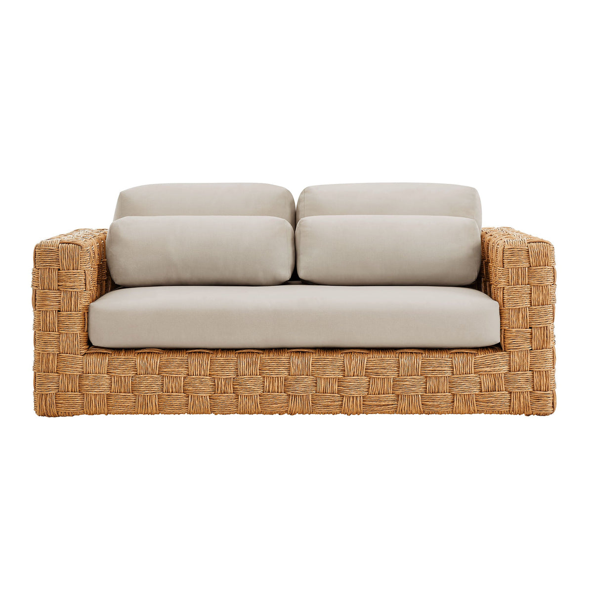 Thames  Outdoor Patio Wicker Rattan Loveseat